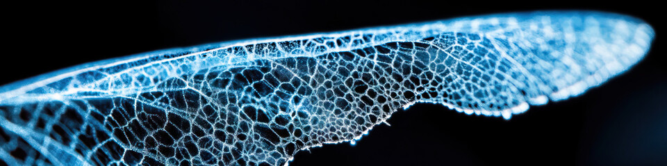 Poster - Microscopic View of Translucent Bio-Structure with Reticular Pattern