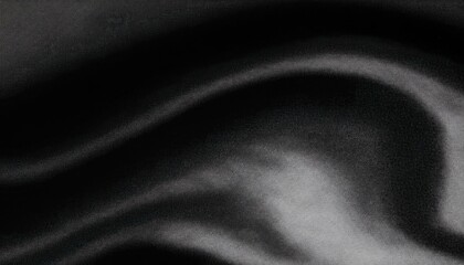 Aufkleber - black satin fabric texture with soft light waves and silky folds for luxury design, fashion background, or product mockups

