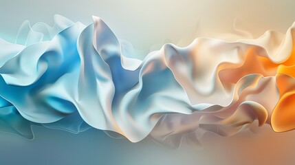 Poster - An abstract, 3D rendering of flowing, colorful shapes.
