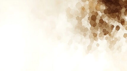 Poster - Abstract background with organic cell structures in light brown and white shades