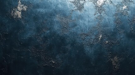 Poster - Dark blue textured wall background