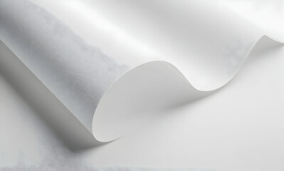 Poster - Subtle textures and delicate curves, A captivating abstract paper composition for artistic backdrops and elegant graphic designs