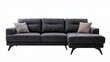 © Pojjanee - Modern Grey Fabric Sofa with Cushions for Stylish Living Room Furniture Arrangement