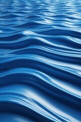 Wall Mural - a close up of a blue ocean with waves in the water