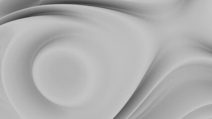 Aufkleber - Abstract White Sculptural Form in Minimalist Style

