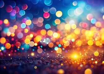 Poster - Abstract Bokeh Transition: Blurred Lights & Shapes Shifting