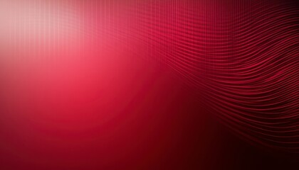 Wall Mural - Abstract digital artwork, deep red background with glowing lines and pixelated elements, creating a modern, futuristic visual effect