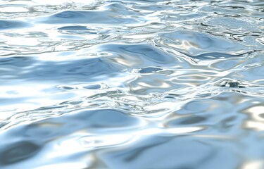 Wall Mural - Abstract image of rippling water, light gray and white tones, suggesting calm, smooth water surface