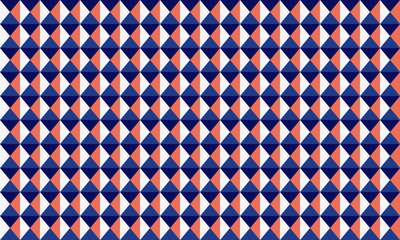 Fototapete - Modern geometric pattern with seamless shapes. Ideal for minimal textile design, abstract backgrounds, and trendy poster covers. A creative vector artwork with mosaic elements.