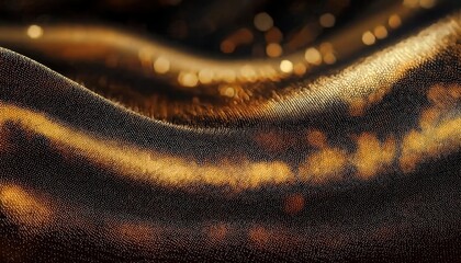 Aufkleber - golden fabric texture with shimmering metallic detail, abstract surface for luxury design, background, and art projects