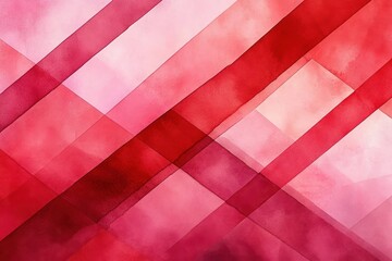 Aufkleber - Abstract Red and Pink Background with Textured Stripes and Diagonal Lines in Modern Geometric Design