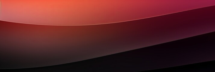 Poster - Gradient background banner featuring smooth waves in warm tones