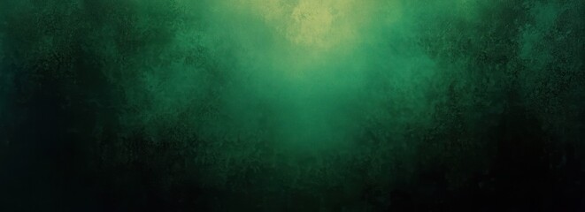 Aufkleber - Dark Emerald Green Textured Background with Black Shadow Border and Vintage Grunge Style