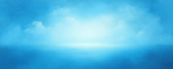 Aufkleber - Abstract Blue Pastel Landscape with Soft Textures and Vintage Grunge Design for Spring or Easter