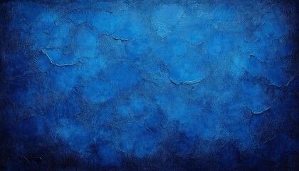 Aufkleber - Textured Blue Background with Vintage Grunge Effect on Concrete Wall