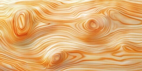 Poster - Seamless Wood Grain Pattern Texture in Soft Orange and Cream Tones Ideal for Backgrounds and Designs
