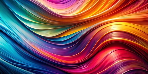 Poster - Elegant Wallpaper Design: Vibrant Fluid Color Abstract Art Background