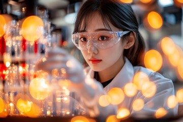 Poster - A research assistant compiling statistical data for a groundbreaking scientific study