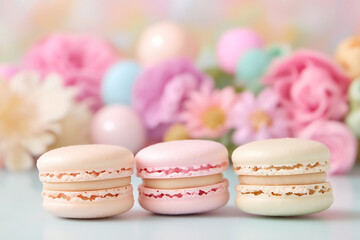 Wall Mural -  pastel macarons artistic