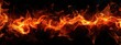 © Nice Seven - Dynamic and Vibrant Flames with Intense Texture on a Black Background Ideal for Creative Projects and Visual Arts