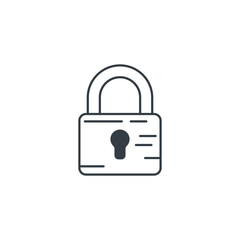 Fototapete - padlock icon symbol vector illustration isolated on white background