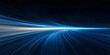 © Fisherman - blue gradient abstract speed line on black background, horizontal straight line motion effect, vector illustration