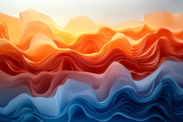 Wall Mural - Creative abstract image illustration generative AI