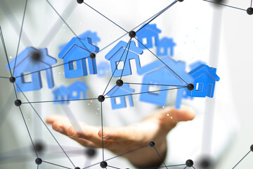 Poster - iot home Telecommunication network and wireless mobile internet