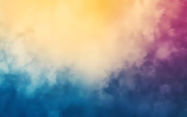 Poster - colorful gradient background with blue, yellow and purple colors, gradient blurred, blurry background, grainy gradient, gradient background