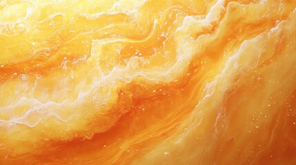 Poster - Abstract orange liquid swirls texture background