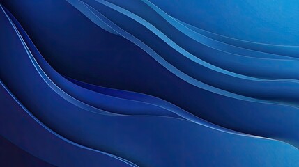 Poster - Professional blue cover design for a business brochure template, featuring sleek layouts perfect for an annual report or magazine.