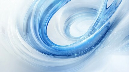 Poster - Vibrant tech-inspired abstract circle background with glowing blue and white elements, perfect for innovative designs.