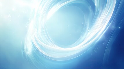 Poster - Vibrant tech-inspired abstract circle background with glowing blue and white elements, perfect for innovative designs.