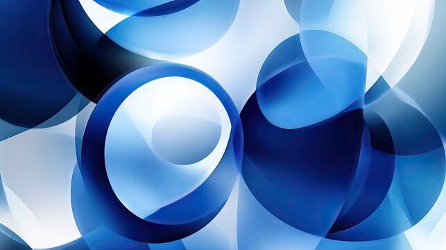 Vibrant tech-inspired abstract circle background with glowing blue and white elements, perfect for innovative designs.