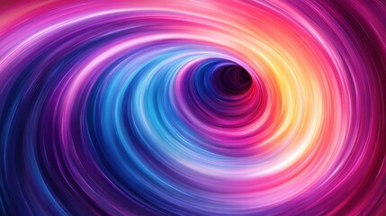 Aufkleber - Colorful swirling vortex tunnel, abstract background, digital art, website design