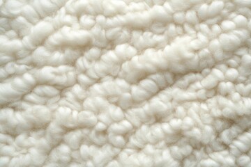 Fluffy White Wool Texture Background Fabric Knit Fleece Fur Textile