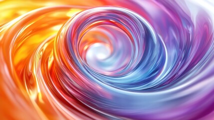 Wall Mural - Colorful swirling abstract design with vibrant hues, creating a dynamic visual effect