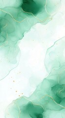Poster - A serene abstract design featuring soft green hues and gentle waves, creating a calming atmosphere.
