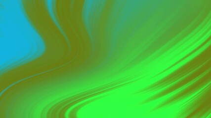 Aufkleber - Gradient blue, green, and brown abstract wave animation background