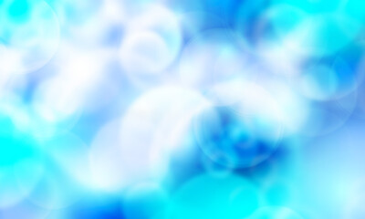 Wall Mural - abstract blue background blur with bokeh