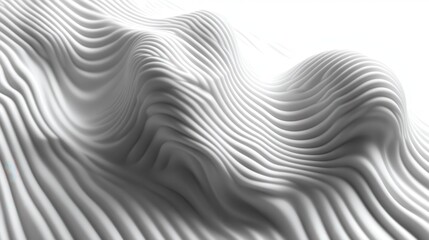 Poster - Abstract white wave texture background design