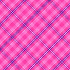 Wall Mural - Plaid repeat pattern in purple pink.Colorful gingham checkered tartan seamless pattern.Geometric graphic vector illustration background design for fabric and print.