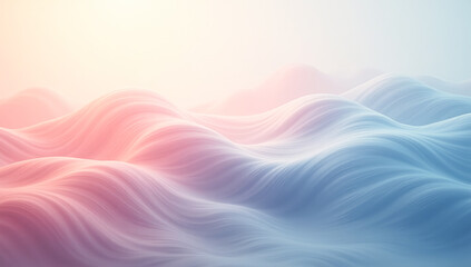 Wall Mural - blue pink abstract wavy gradient background
