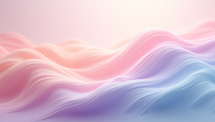 Wall Mural - blue pink abstract wavy gradient background