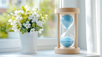 Wall Mural - Decorative hourglass display