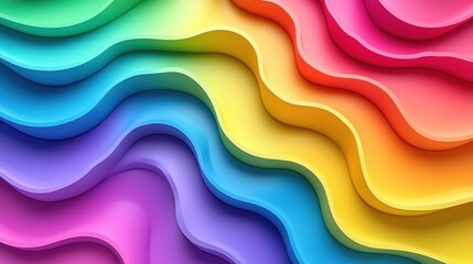 Poster - Colorful wavy abstract background, design, texture