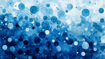 Poster - Visual harmony abstract blue gradient digital canvas design artwork virtual environment artistic viewpoint intricate pattern
