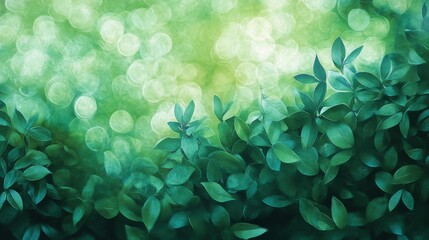 Poster - Captivating abstract bokeh of green grass textures outdoor nature scene photography soft focus artistic concept