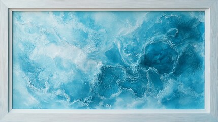 Poster - Gentle abstract patterns digital canvas visual art minimalist space aesthetic perspective pale blue background