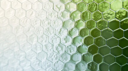 Poster - Creating abstract vertical gradient over hexagon bokeh in digital art online platforms visual content digital environment artistic perspective